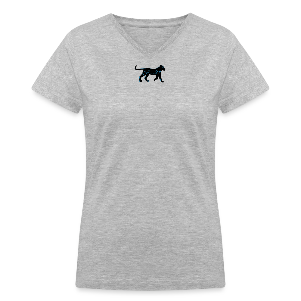 Women's V-Neck T-Shirt - gray