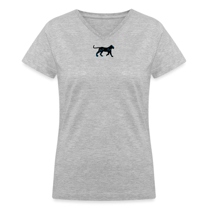 Women's V-Neck T-Shirt - gray