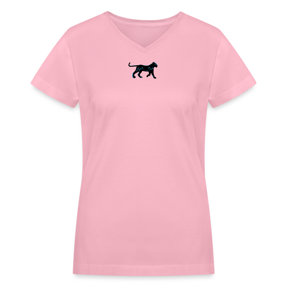 Women's V-Neck T-Shirt - pink